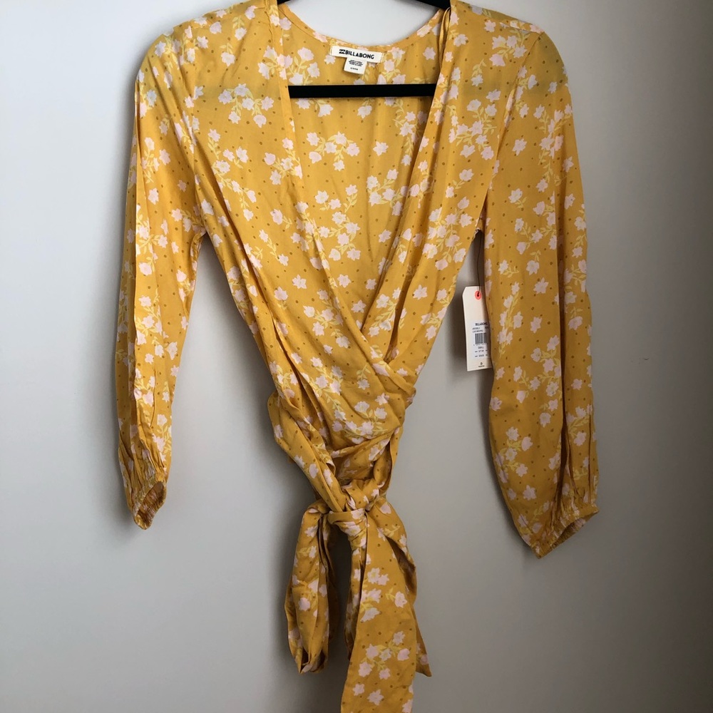 Billabong Floral Wrap Top